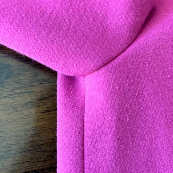 Kensie 3/4 sleeve full zip vibrant pink jacket with pockets size small - Picture 10 of 16